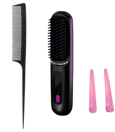 Portable Straightener Brush for Travel