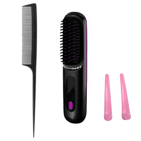 Portable Straightener Brush for Travel