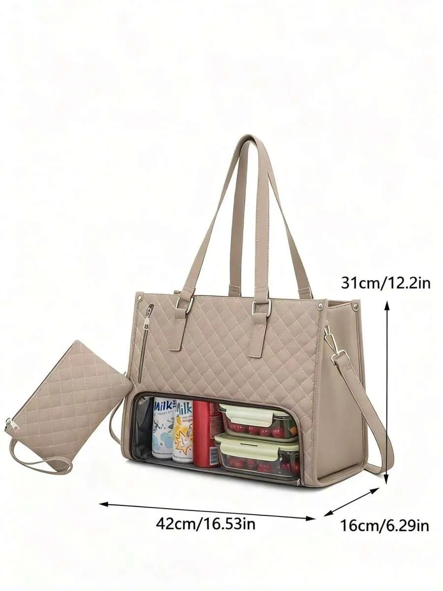 Leather Lunch Tote - Image 4